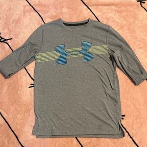 Under Armour Kids Gray and Blue Shirt